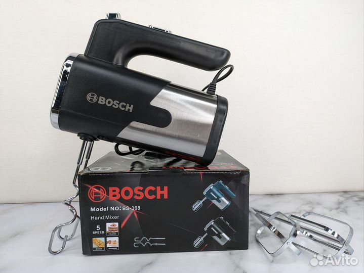 Миксер Bosch 2 пары насадок 1200вт