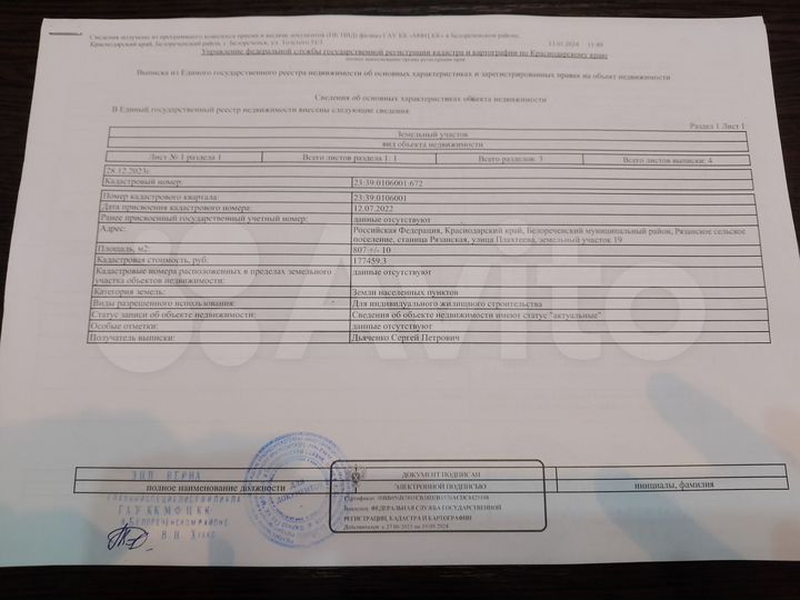 Участок 8 сот. (ИЖС)