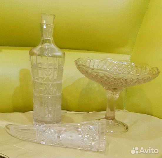 Графин, рог изобилия, хрусталь, ваза