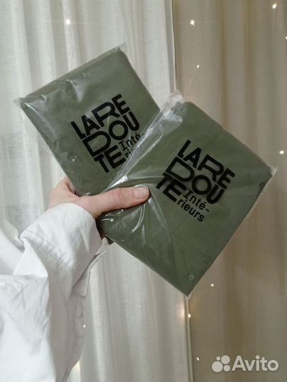 Наволочка однотонная с воланом LA redoute, HM home