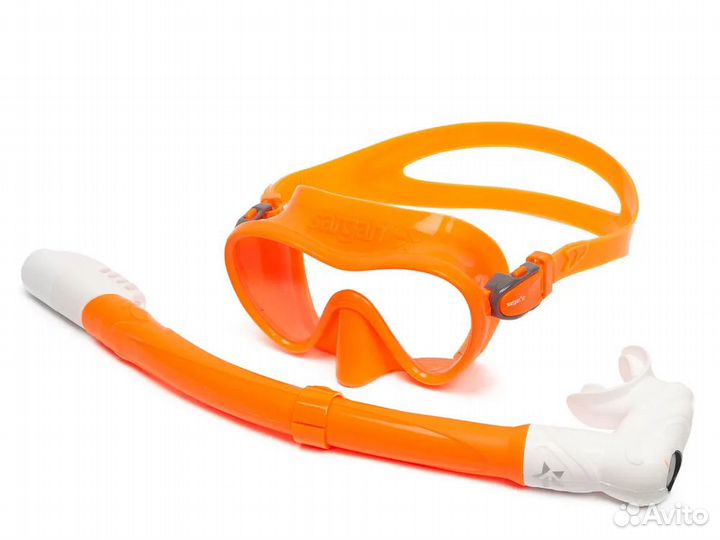 Комплект маска и трубка Агидель Orange Orange Whit