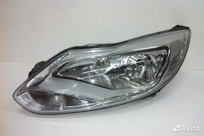 Форд Фокус 3 Фара левая передняя 2012-2014г хром