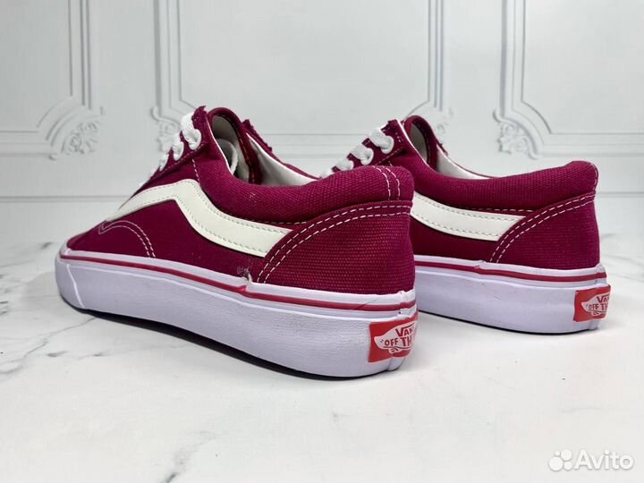 Кеды vans красные