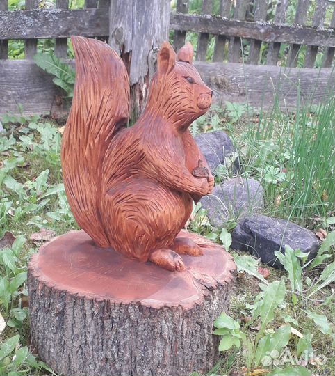 Фигуры садовые из дерева