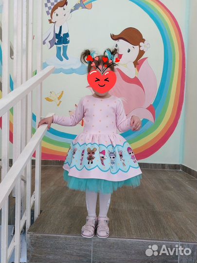 Платье для девочки 92-98 LOL нарядное