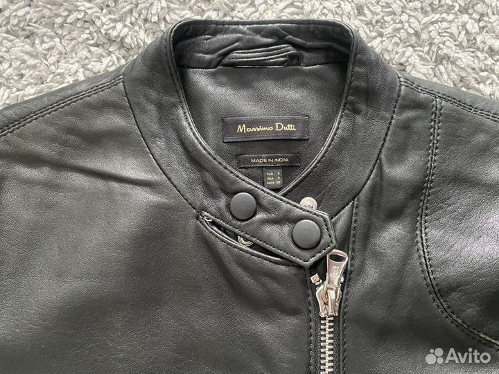 Кожаная куртка massimo dutti