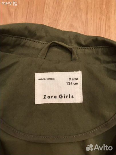 Плащ zara для девочки