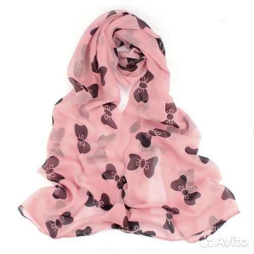 Женские платки-шали (3 шт. новые, шифон)
