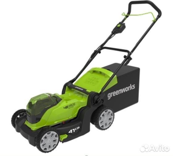 Газонокосилка аккум Greenworks G24X2LM41, 24В 2АКБ