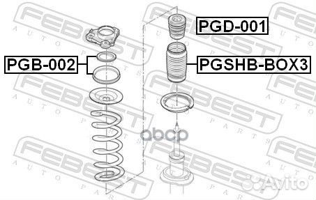 Подшипник опоры амортизатора PGB-002 PGB002 Febest