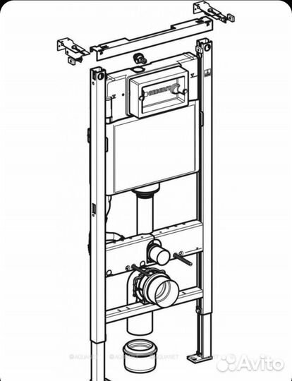 Инсталляция для унитаза Geberit Duofix UP100