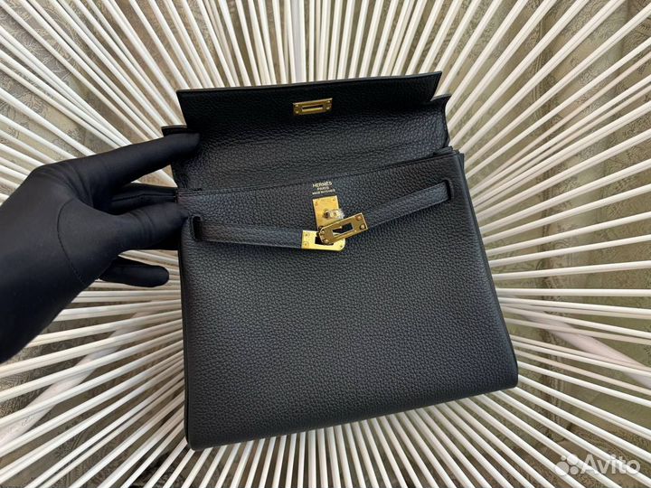 Сумка Hermes Kelly 25 с прожилками