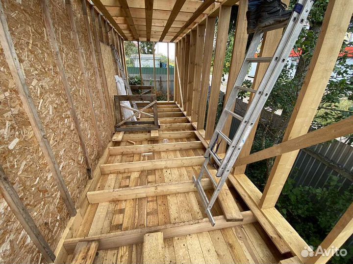 Каркасное строительство, свайный фундамент