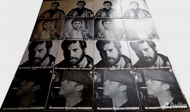 Пластинки В. Высоцкого с 1987г. по1992г (разные)