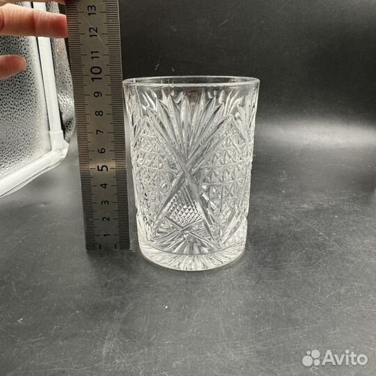 Хрусталь стаканы бокалы фужеры резное стекло