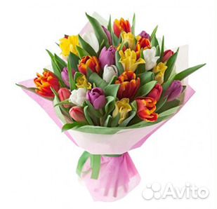 Цветы букет тюльпанов