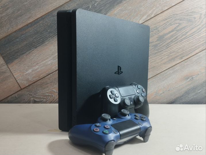 Sony PS4 Slim 500GB + 2 геймпада