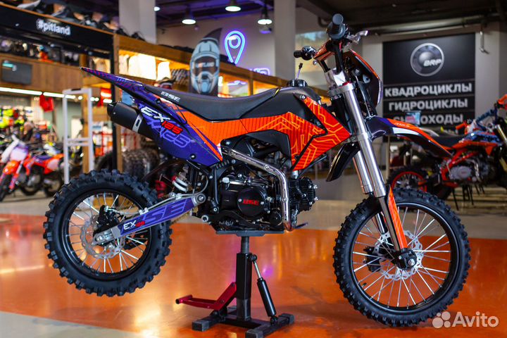 Питбайк BSE (бсе) EX125 17/14 Blue Orange Ant (02