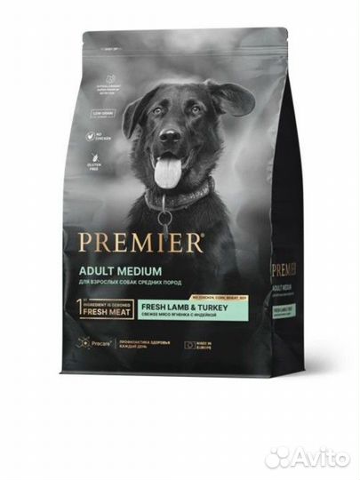 Premier корм для собак, ягненок - индейка, 10кг