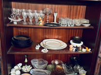 Посуда, сервиз, бокалы, рюмки, тарелки, вазы СССР