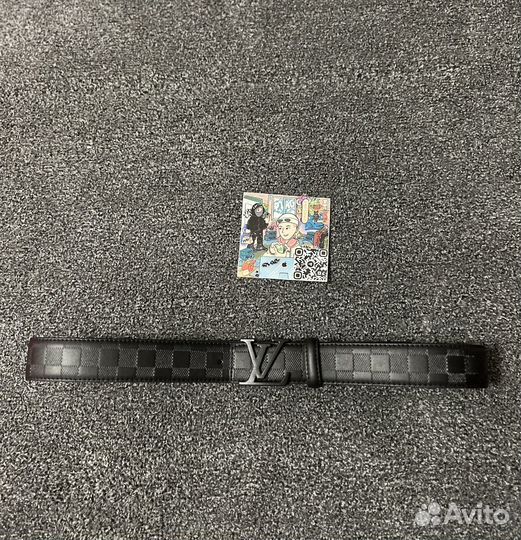 Luis vuitton ремень мужской черный