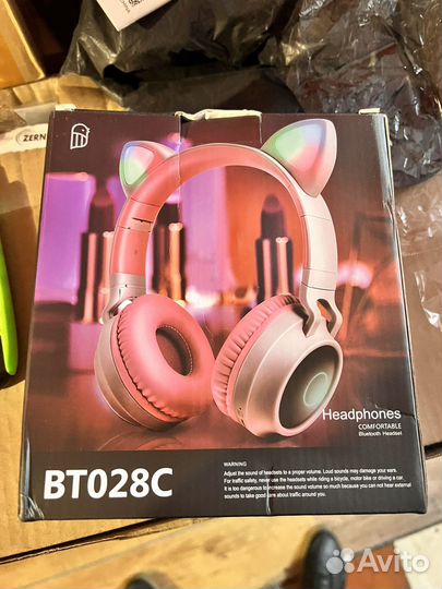 Наушники Беспроводные YOU CAT - BT028C Розовые