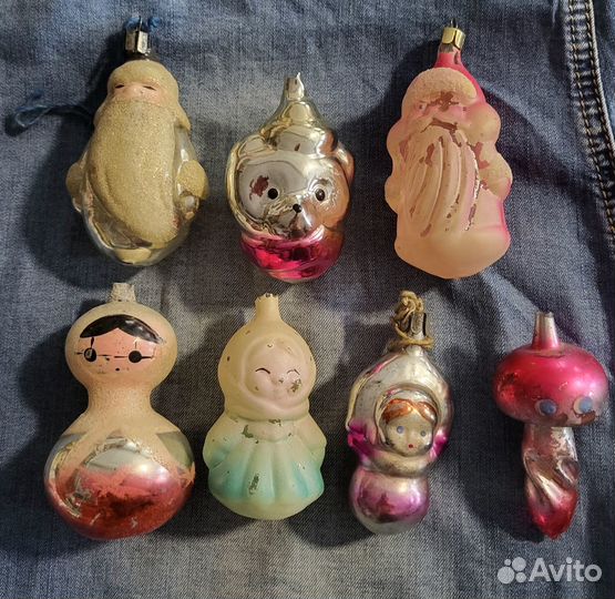 Ёлочные игрушки СССР разные