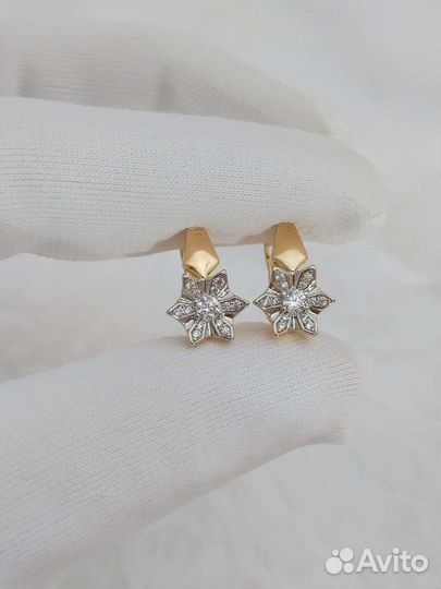 Серьги золото медицинское