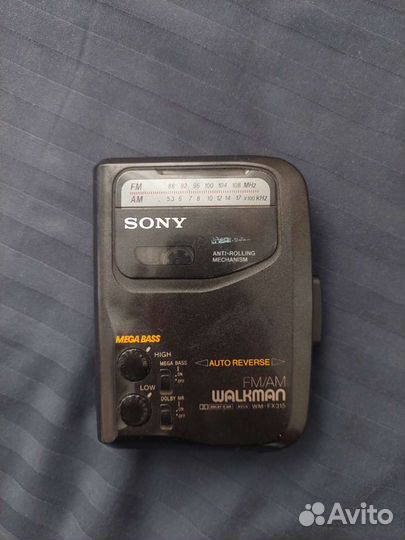 Кассетный плеер sony walkman wm-fx315