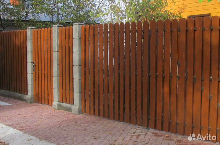 Штакетник закругленный