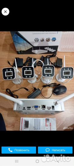 Камера видеонаблюдения wifi уличная бу