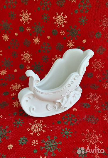 Сани - Кашпо из гипса