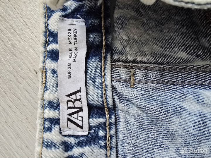 Джинсы zara 38 mom