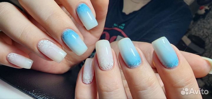 Маникюр. Наращивание ногтей. Стэмпинг