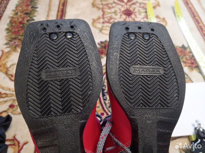 Лыжи беговые коньковые 160 см + ботинки 34 размер