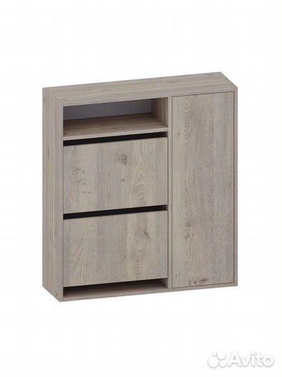 Обувница 2 секции + отсек справа, тумба для обуви