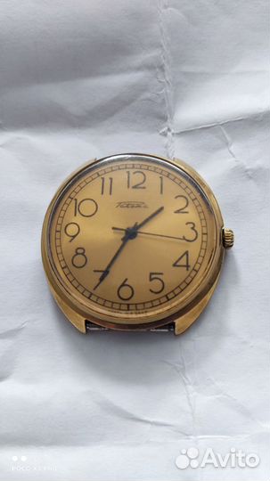 Часы ракета СССР позолота