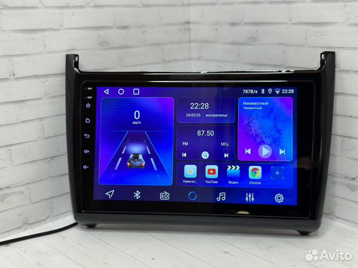 Магнитола для volkswagen polo android 4/64 2дин 9