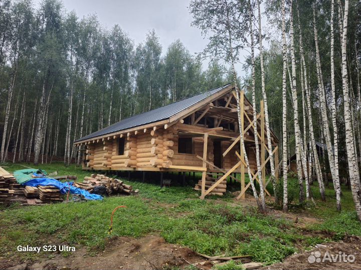 Дом из бревна сборка под ключ