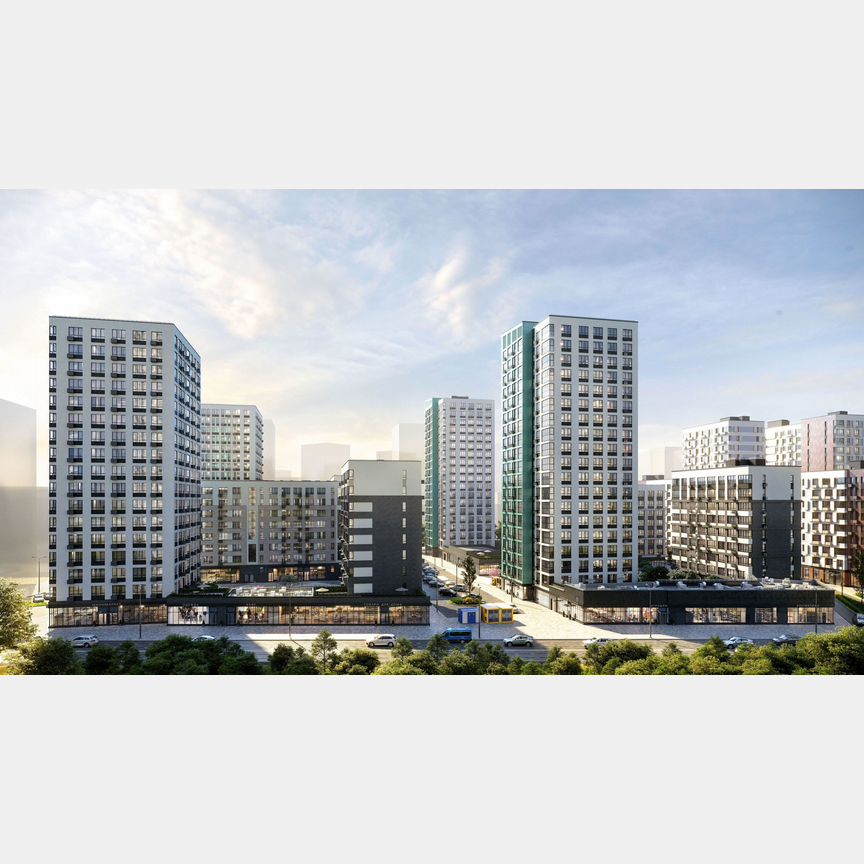 2-к. квартира, 49,6 м², 13/19 эт.