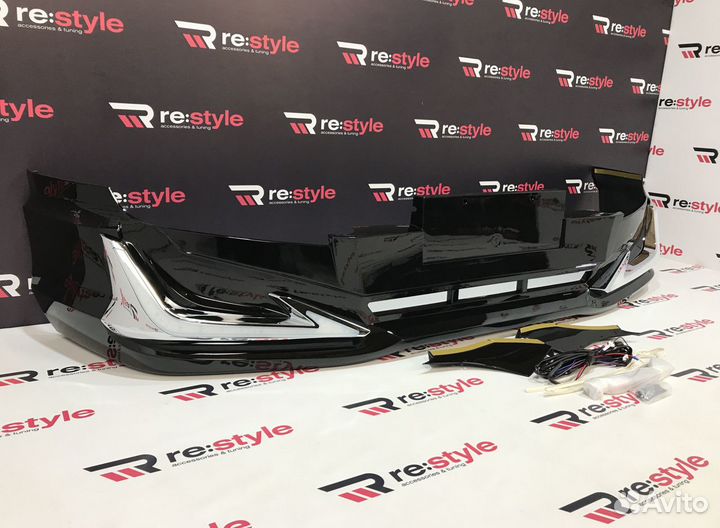 Губа передняя Toyota Land Cruiser Prado 120 S1017