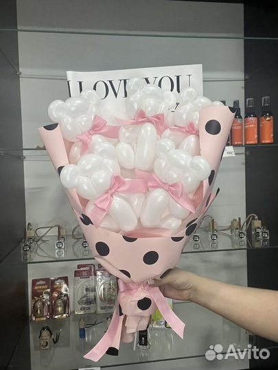 Букет из воздушных мишек-шаров