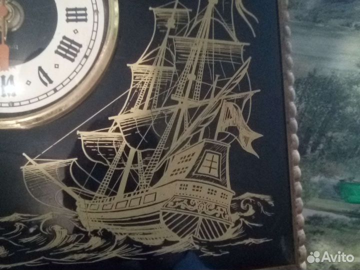 Часы настенные янтарь кварц фрегат полтава