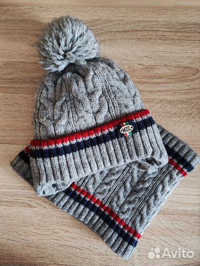 Шапка и снуд детский