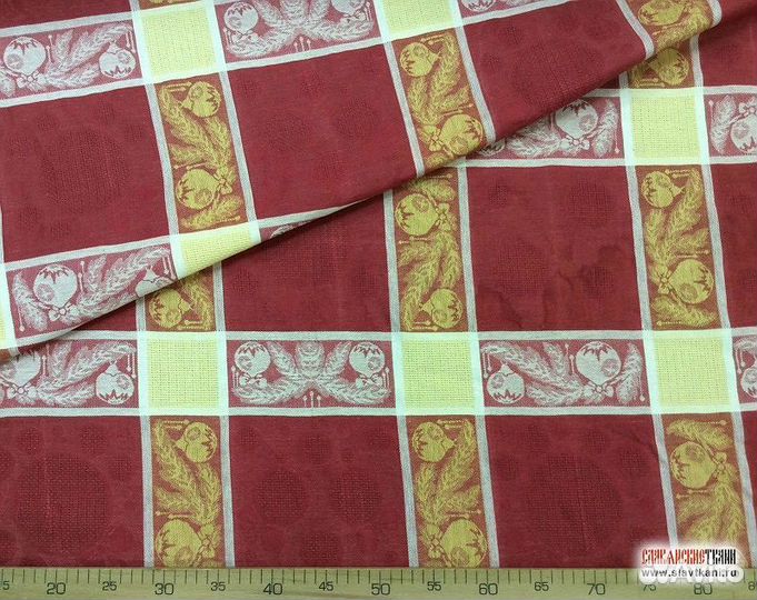 Скатерть жаккардовая лен/хлопок