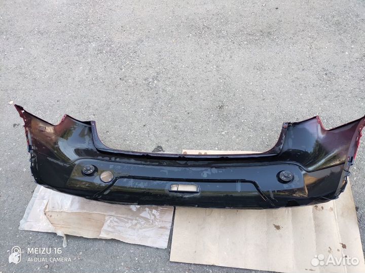 Бампер задний nissan qashqai 06-14 красный