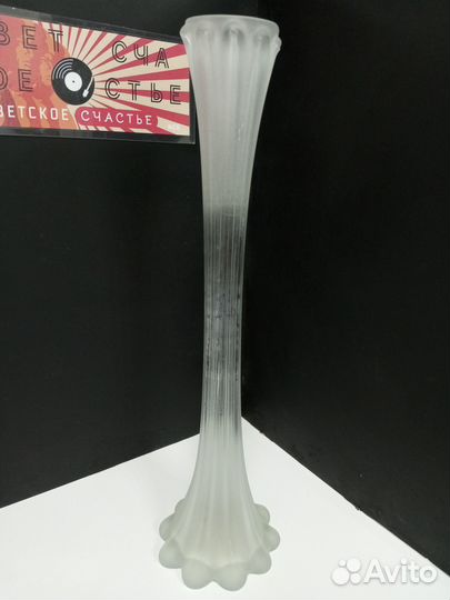 Ваза высокая для одного цветка стекло 39 см