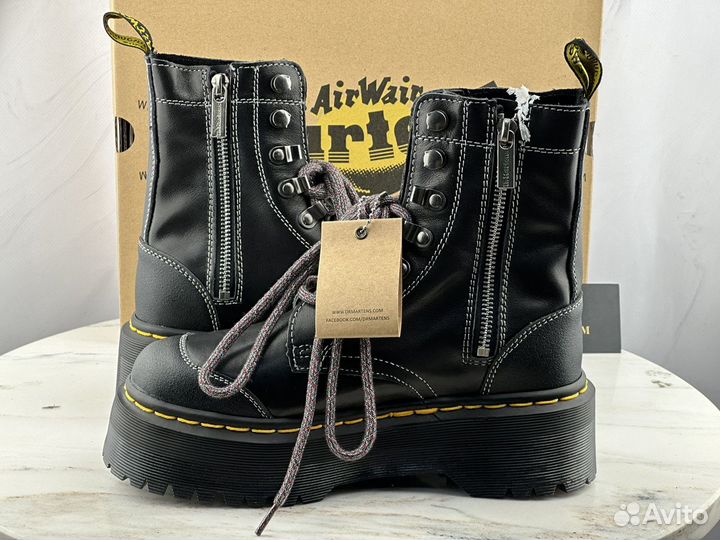 Ботинки Dr. Martens на платформе с молнией