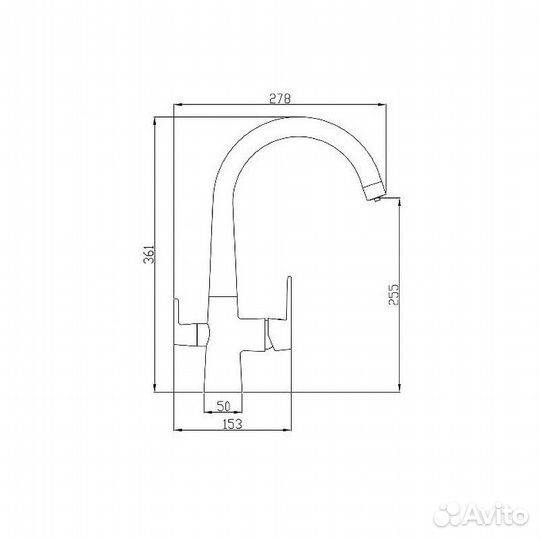 Смеситель для кухни zorg sh819bronze Бронза