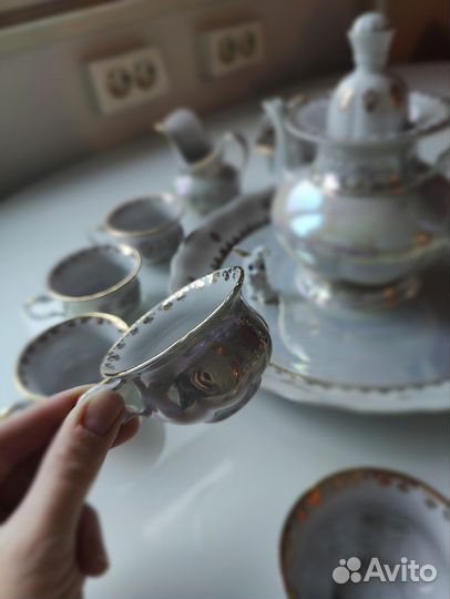 Фарфоровый чайный сервиз СССР Коростенский фарфор
